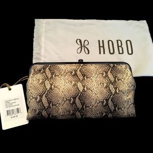 HOBO Lauren clutch wallet glam snake